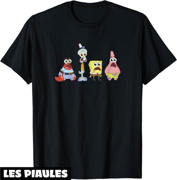 Bob L’eponge T-Shirt Spongebob Squarepants Cast Group Stare