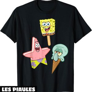 Bob L’eponge T-Shirt Spongebob Squarepants Ice Cream Bob L’eponge T-Shirt Spongebob Squarepants Ice Cream