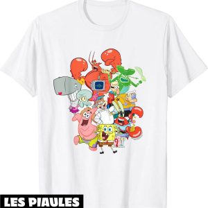 Bob L’eponge T-Shirt Spongebob Squarepants The Whole Gang Bob L’eponge T-Shirt Spongebob Squarepants The Whole Gang