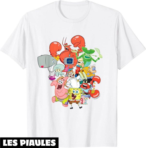 Bob L’eponge T-Shirt Spongebob Squarepants The Whole Gang