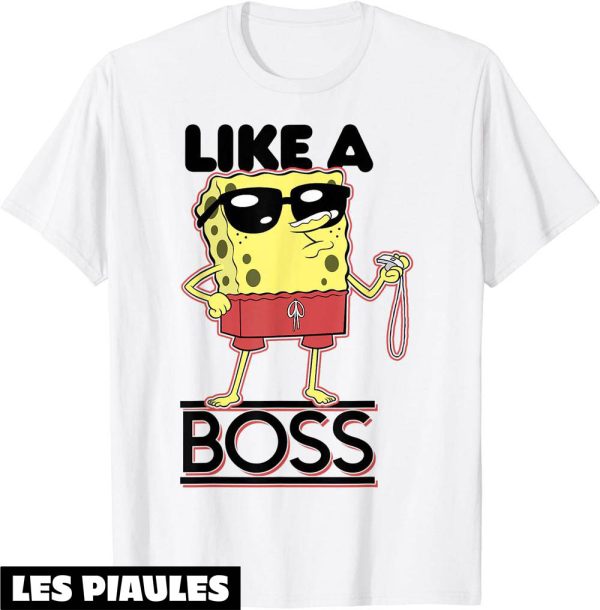 Bob L’eponge T-Shirt Squarepants Lifeguard Like A Boss