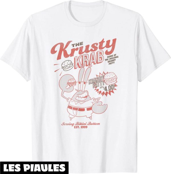 Bob L’eponge T-Shirt Squarepants Mr. Krabs Krusty Krab Ad