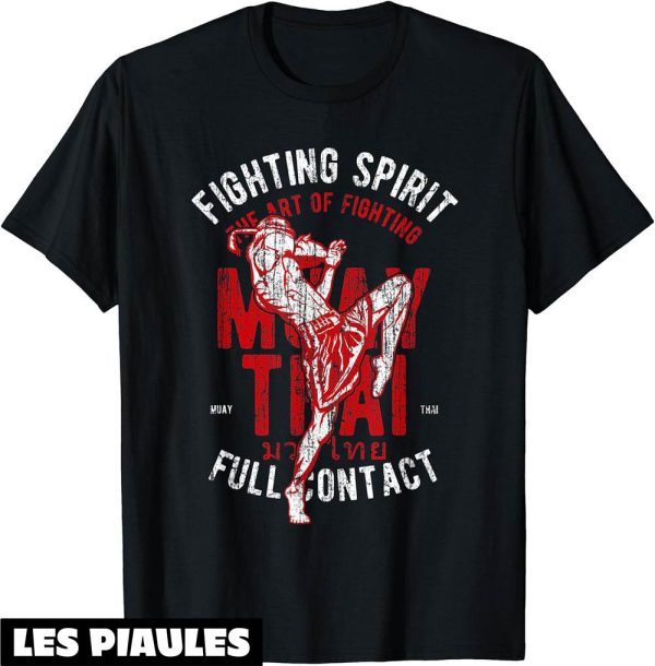 Boxe Thai T-Shirt Combat Spirit Contact Complet GYM MMA