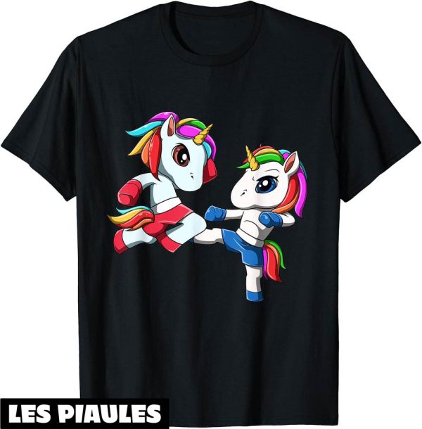 Boxe Thai T-Shirt Licorne Muay Thailandaise Et Kickboxing