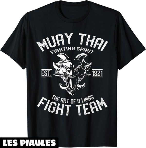 Boxe Thai T-Shirt Muay Dragon Thailandaise Et Kickboxing