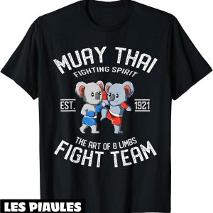 Boxe Thai T-Shirt Muay Thai Koala Thailandaise Et Kickboxing Boxe Thai T-Shirt Muay Thai Koala Thailandaise Et Kickboxing