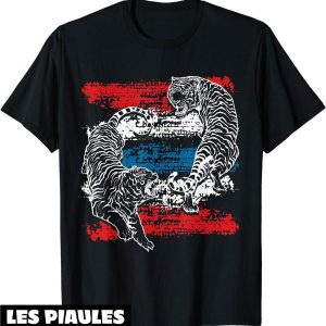 Boxe Thai T-Shirt Tigre Muay Thai Art Martial Sport Cadeau Boxe Thai T-Shirt Tigre Muay Thai Art Martial Sport Cadeau