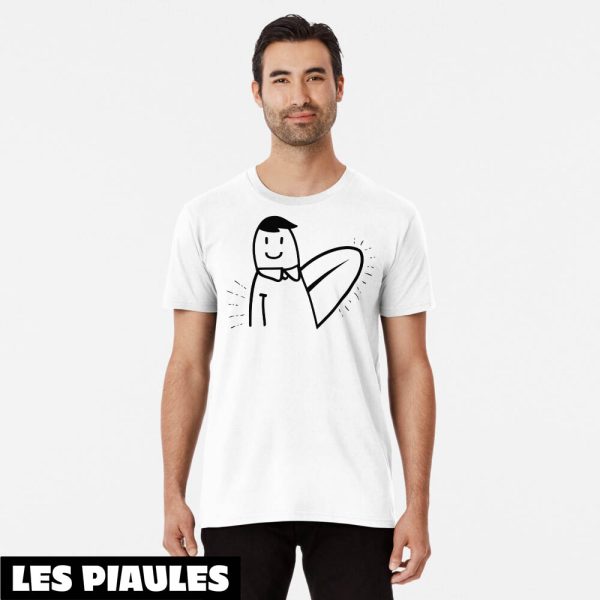 Brice De Nice T-Shirt Humour Tenir Une Planche De Surf