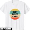 Brice De Nice T-Shirt Nom De La Brice Fond Vintage Colore