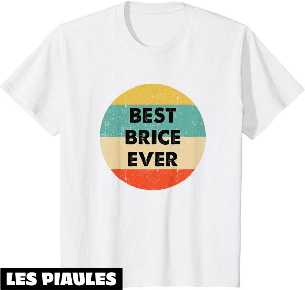 Brice De Nice T-Shirt Nom De La Brice Fond Vintage Colore