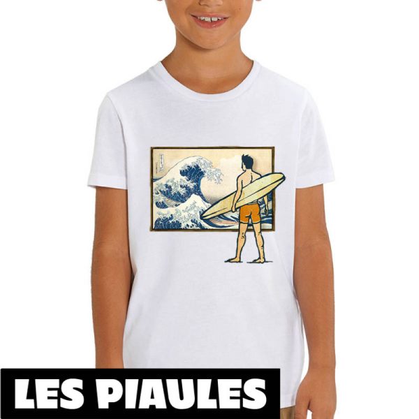Brice De Nice T-Shirt Tenir Une Planche De Surf Et Regarder