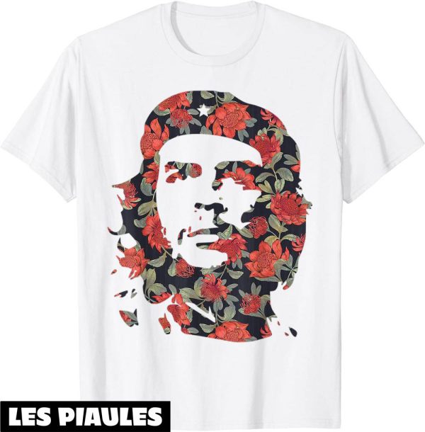 Che Guevara T-Shirt Revolution Cuba Floral Portrait