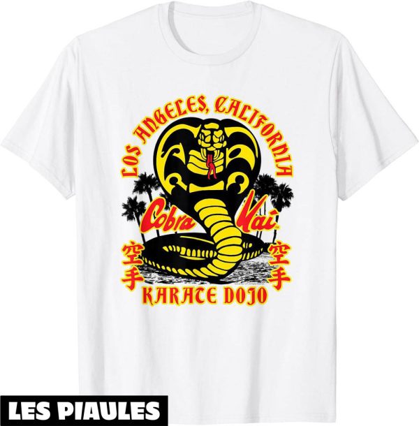 Cobra Kai T-Shirt Logo Karate Dojo Pose De Combat Tee