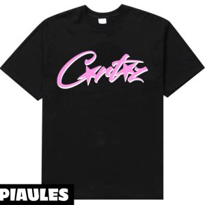 Corteiz T-Shirt Grand Logo Classique Allstarz Rose