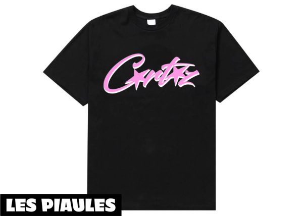 Corteiz T-Shirt Grand Logo Classique Allstarz Rose