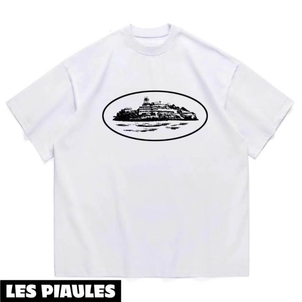 Corteiz T-Shirt Grand Logo Classique Au Centre Vintage