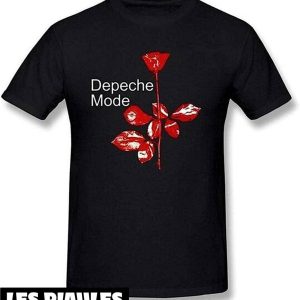Depeche Mode T-Shirt Brut Rose Rouge Musique Electronique