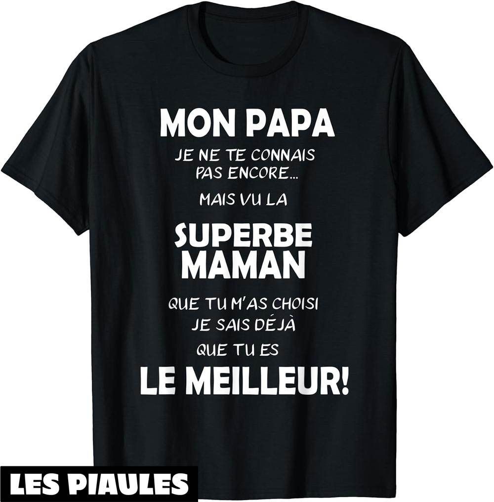 Futur Papa T-Shirt Annonce De Grossesse Idee Cadeau