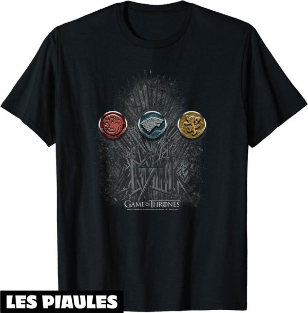 Game Of Throne T-Shirt For The Throne Sigils TV Series