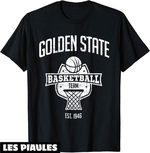 Golden State Warriors T-Shirt Hayon Retro Effet Vieilli