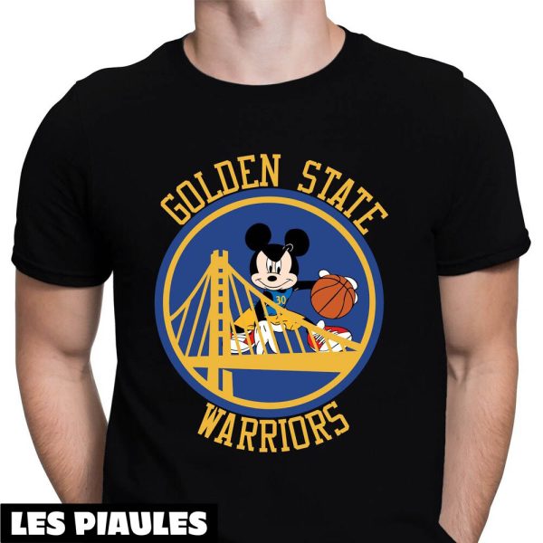 Golden State Warriors T-Shirt Mickey Mouse Basketball