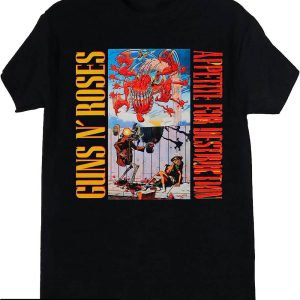 Guns N Roses T-Shirt Appetite For Destruction Banned Cover Guns N Roses T-Shirt Appetite For Destruction Banned Cover