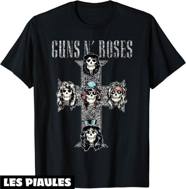 Guns N Roses T-Shirt Croix Vintage Groupe Americain