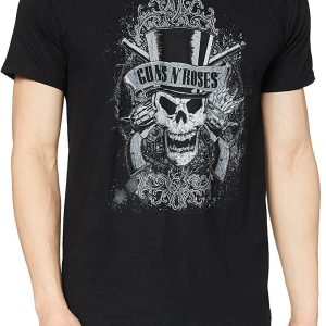 Guns N Roses T-Shirt Faded Skull Vintage Band Classic Tee Guns N Roses T-Shirt Faded Skull Vintage Band Classic Tee