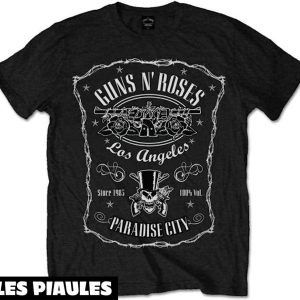 Guns N Roses T-Shirt Paradise City Label Vintage Band Guns N Roses T-Shirt Paradise City Label Vintage Band