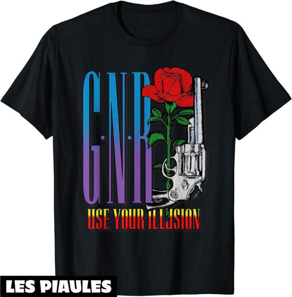 Guns N Roses T-Shirt Pistolet A Illusion Groupe Americain