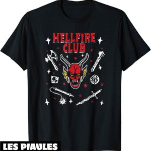 Hellfire Club T-Shirt Stranger Things 4 Icon Collage