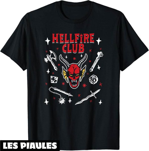 Hellfire Club T-Shirt Stranger Things 4 Icon Collage