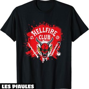 Hellfire Club T-Shirt Stranger Things De La NF Americaine