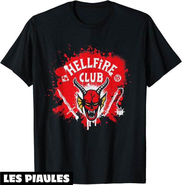 Hellfire Club T-Shirt Stranger Things De La NF Americaine