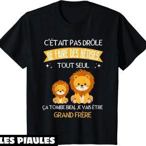 Je Vais Etre Grand Frere T-Shirt Annonce Grossesse Humour