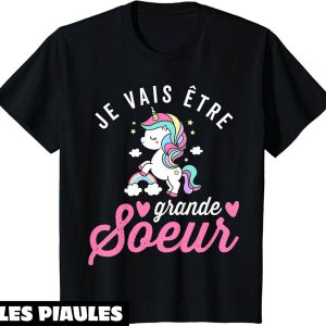 Je Vais Etre Grand Frere T-Shirt Annonce Grossesse Licorne