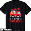 Je Vais Etre Grand Frere T-Shirt Pompiers Annonce Grossesse
