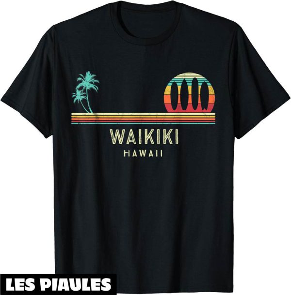 LC Waikiki T-Shirt Vintage Hawaii Beach Palmiers Tropical