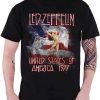 Led Zeppelin T-Shirt Generique Stars N Stripes USA 77 Logo