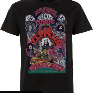 Led Zeppelin T-Shirt Rock Off Full Colour Electric Magic Led Zeppelin T-Shirt Rock Off Full Colour Electric Magic