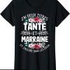 Marraine T-Shirt Tante Et Marraine Cadeau Tata Beau Surprise