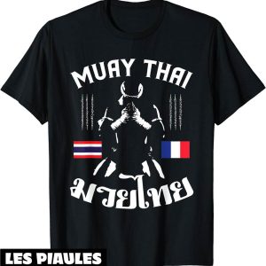 Muay Thai T-Shirt France Drapeau Francais Arts Martiaux Muay Thai T-Shirt France Drapeau Francais Arts Martiaux