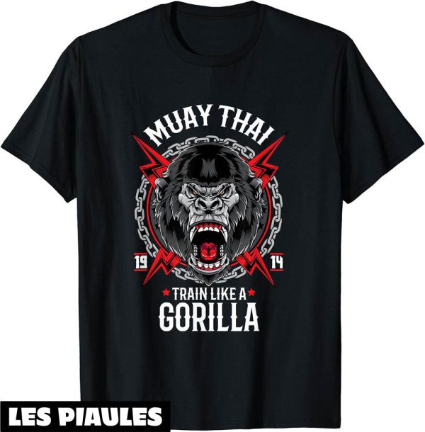 Muay Thai T-Shirt Gorilla Thailande Boxe Thailandaise
