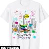 New York T-Shirt Cool Colorful NYC 5 Avenues Graffiti