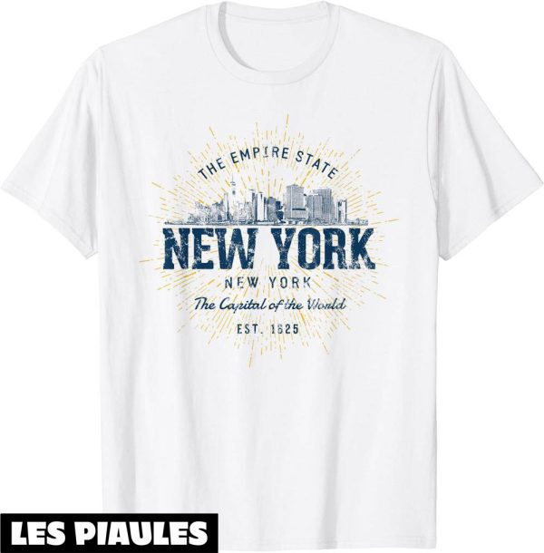 New York T-Shirt Etats-Unis Vacances Souvenir Vintage