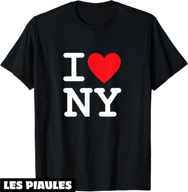 New York T-Shirt I Heart Love NY Police Classique Tee