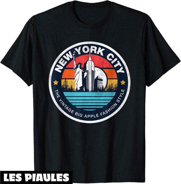 New York T-Shirt Vintage New York City Skyline Tee