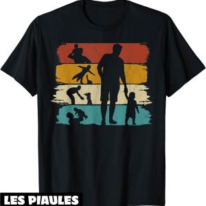 Pere Fils T-Shirt Cadeau De Fete Des Peres Retro Tee