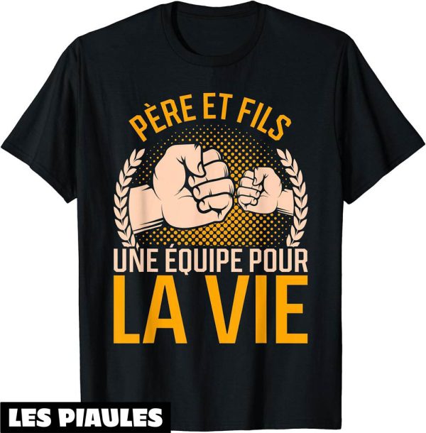 Pere Fils T-Shirt Papi Bonne Papa Vintage Fete Des Pere