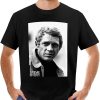 Steve McQueen T-Shirt Actor Decontracte Avec Logo Fameux